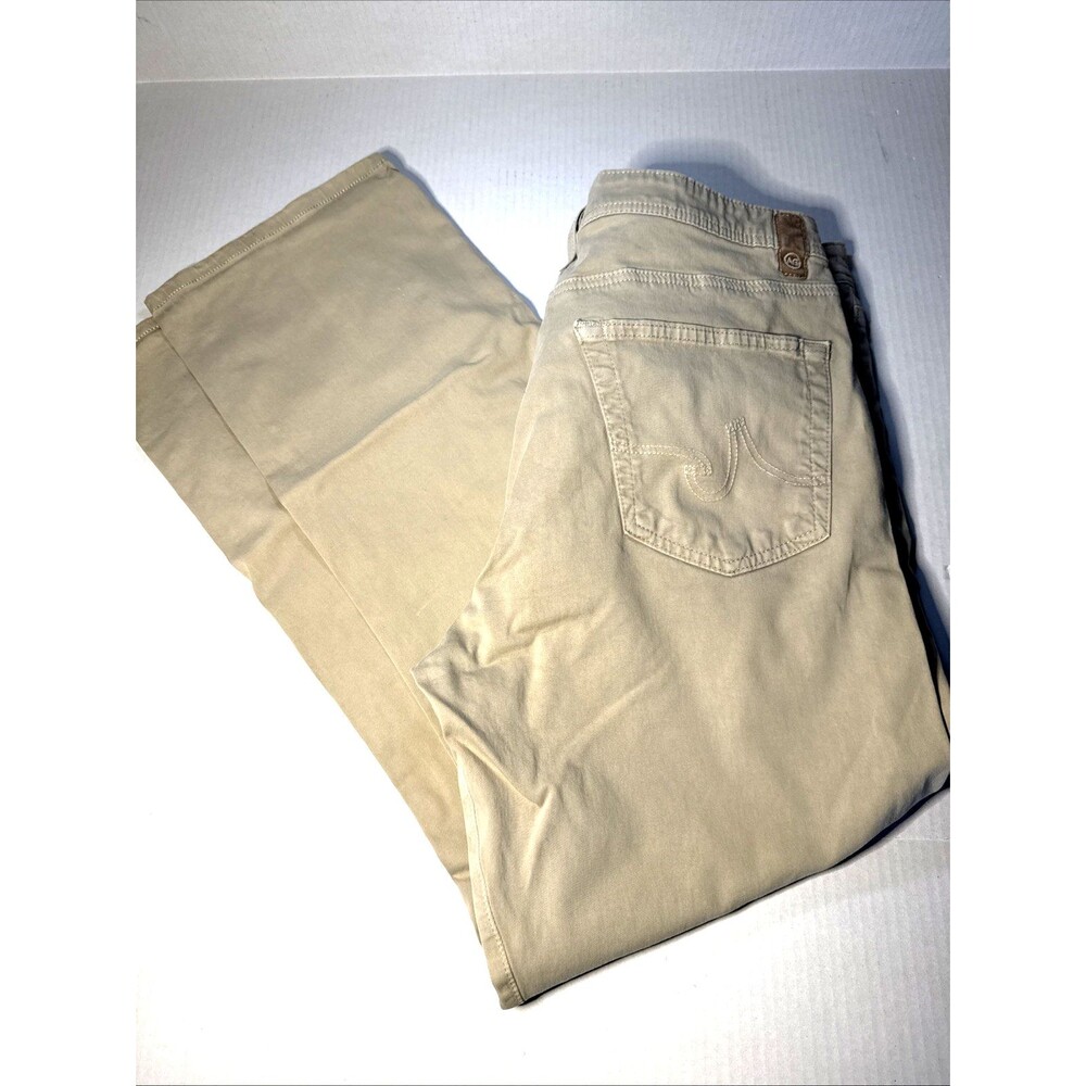 AG Adriano Goldschmied Pants Mens 38 Khaki The Protege Tailored USA Chino 38x34